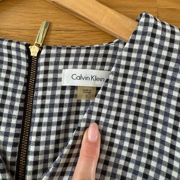 Calvin Klein Gingham Dress - Picture 5 of 8